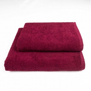 Набір махрових рушників 2шт GM Textile 50х90см, 70х140см 400г/м2 (Бордовий)