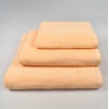 Набір махрових рушників 3шт GM Textile 40х70см, 50х90см, 70х140см 400г/м2 (Абрикосовий)