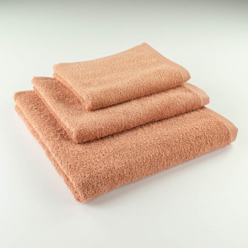 Набір махрових рушників 3шт GM Textile 40х70см, 50х90см, 70х140см 400г / м2 (Темно-Бежевий)