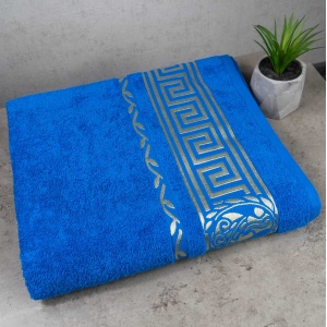 Рушник для сауни GM Textile 70х140см Caesar 450г/м2 (Блакитний)