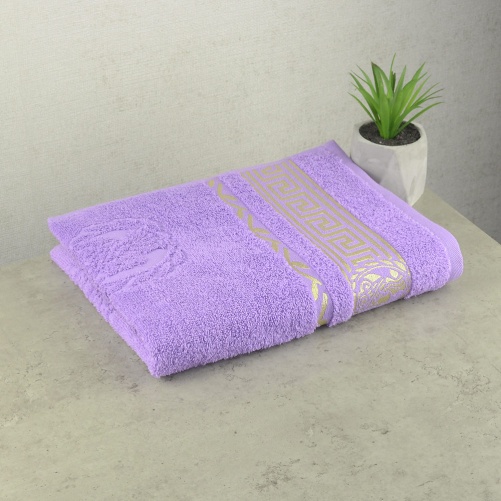 Махровий рушник для обличчя GM Textile 50х90см Caesar 450г/м2 (Лавандовий)