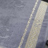 Бавовняний рушник для обличчя GM Textile 50х90см Caesar 450г/м2 (Сірий)