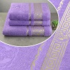 Подарочный набор полотенец 3шт GM Textile 50х90см, 50х90см, 70х140см Caesar 450г/м2 (Лавандовый)