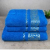 Комплект махровых полотенец 3шт GM Textile 50х90см, 50х90см, 70х140см Caesar 450г/м2 (Голубой)