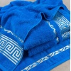 Комплект махровых полотенец 3шт GM Textile 50х90см, 50х90см, 70х140см Caesar 450г/м2 (Голубой)