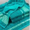 Махровий рушник універсальний GM Textile 50х90см Caesar 450г/м2 (Бірюзовий)