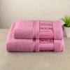 Набір рушників для ванної 2шт GM Textile 50х90см, 70х140см BambooN 450г / м2 (Пудровий)