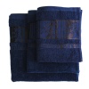 Комплект рушників 3шт GM Textile 40х70см, 50х90см, 70х140см BambooN 450г/м2 (Темно-синій)