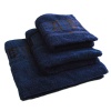 Комплект рушників 3шт GM Textile 40х70см, 50х90см, 70х140см BambooN 450г/м2 (Темно-синій)