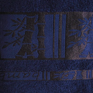 Комплект полотенец 3шт GM Textile 40х70см, 50х90см, 70х140см BambooN 450г/м2 (Темно-синий)