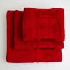 Набор махровых полотенец 3шт GM Textile 40х70см, 50х90см, 70х140см BambooN 450г/м2 (Красный)