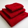 Набор махровых полотенец 3шт GM Textile 40х70см, 50х90см, 70х140см BambooN 450г/м2 (Красный)