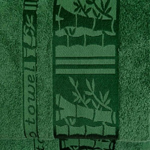 Набір махрових рушників 3шт GM Textile 40х70см, 50х90см, 70х140см BambooN 450г/м2 (Зелений)