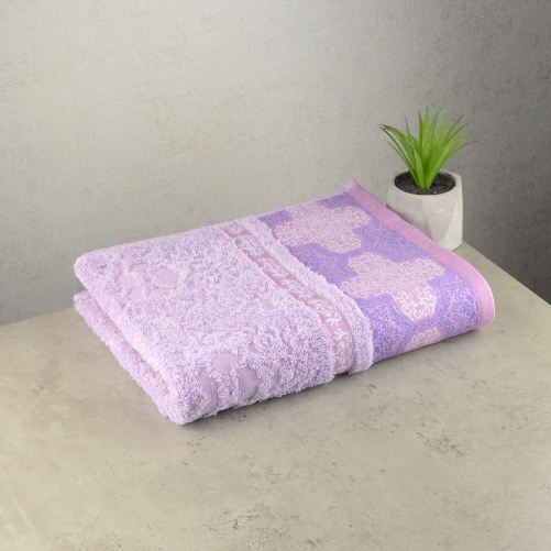 Махровий рушник GM Textile 50х90см Azi 500г/м2 (бузковий)