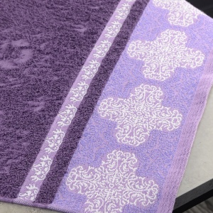 Махровий рушник GM Textile 50х90см Azi 500г/м2 (Фіолетовий)