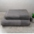 Комплект махрових рушників Вафельний Бордюр 2шт GM Textile 50х90см, 70х140см 500г/м2 (Сірий)