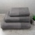 Комплект махрових рушників Вафельний Бордюр 3шт GM Textile 40х70см, 50х90см, 70х140см 500г/м2 (Сірий)