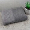 Рушник махровий Вафельний Бордюр GM Textile 40х70см 500г/м2 (Сірий)