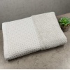 Комплект махрових рушників Вафельний Бордюр 2шт GM Textile 50х90см, 70х140см 500г/м2 (Попелястий)