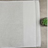 Банний рушник Вафельний Бордюр GM Textile 70х140см 500г/м2 (Попелястий)