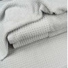 Банний рушник Вафельний Бордюр GM Textile 70х140см 500г/м2 (Попелястий)