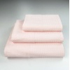 Комплект махрових рушників Вафельний Бордюр 3шт GM Textile 40х70см, 50х90см, 70х140см 500г/м2 (Світло-Рожевий)