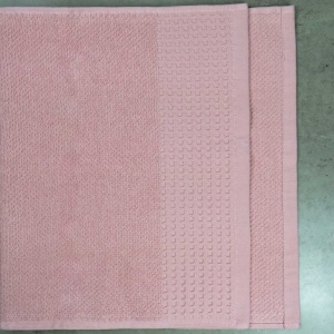 Рушник для обличчя та рук Вафельний Бордюр GM Textile 50х90см 500г/м2 (Рожевий)