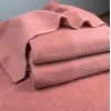 Банний рушник Вафельний Бордюр GM Textile 70х140см 500г/м2 (Пудра)