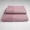 Комплект махрових рушників Вафельний Бордюр 2шт GM Textile 50х90см, 70х140см 450г/м2 (Пудра) Комплект махрових рушників Вафельний Бордюр 2шт GM Textile 50х90см, 70х140см 450г/м2 (Пудра)