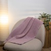 Комплект махрових рушників Вафельний Бордюр 2шт GM Textile 50х90см, 70х140см 450г/м2 (Пудра)
