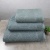Комплект махрових рушників Уельс 3шт GM Textile 40х70см, 50х90см, 70х140см 500г/м2 (Темно-М'ятний)