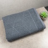 Комплект махрових рушників Уельс 3шт GM Textile 50х90см, 50х90см, 70х140см 500г/м2 (Темно-Сірий)