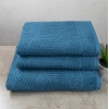 Комплект махрових рушників Уельс 3шт GM Textile 50х90см, 50х90см, 70х140см 500г/м2 (Синій)