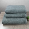 Комплект махрових рушників Уельс 3шт GM Textile 50х90см, 50х90см, 70х140см 500г/м2 (Темно-М'ятний)