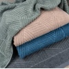 Комплект махрових рушників Уельс 3шт GM Textile 50х90см, 50х90см, 70х140см 500г/м2 (Темно-Сірий)