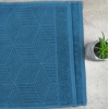 Махровий банний рушник Уельс GM Textile 70х140см 500г/м2 (Синій)