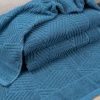 Махровий банний рушник Уельс GM Textile 70х140см 500г/м2 (Синій)