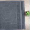 Комплект махрових рушників Уельс 3шт GM Textile 50х90см, 50х90см, 70х140см 500г/м2 (Темно-Сірий)
