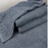 Комплект махрових рушників Уельс 3шт GM Textile 50х90см, 50х90см, 70х140см 500г/м2 (Темно-Сірий)