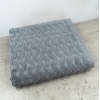 Махровое банное полотенце Жаккардовое Волна GM Textile 70х140см 500г/м2 (Серый)