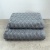 Комплект махрових рушників Жакардових Хвиля 2шт GM Textile 50х90см, 70х140см 500г/м2 (Сірий)
