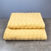 Комплект махрових рушників Жакардових Хвиля 2шт GM Textile 50х90см, 70х140см 500г/м2 (Жовтий) Комплект махрових рушників Жакардових Хвиля 2шт GM Textile 50х90см, 70х140см 500г/м2 (Жовтий)