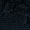 Махровий банний рушник Жакардовий Хвиля GM Textile 100х150см 500г/м2 (Чорний)