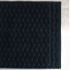 Махровий банний рушник Жакардовий Хвиля GM Textile 100х150см 500г/м2 (Чорний)
