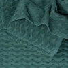 Махровий банний рушник Жакардовий Хвиля GM Textile 100х150см 500г/м2 (Зелений)