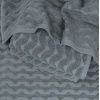 Махровое банное полотенце Жаккардовое Волна GM Textile 70х140см 500г/м2 (Серый)