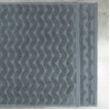 Махровое банное полотенце Жаккардовое Волна GM Textile 70х140см 500г/м2 (Серый)