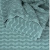 Махровий банний рушник Жакардовий Хвиля GM Textile 100х150см 500г/м2 (М'ята)