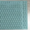 Махровий банний рушник Жакардовий Хвиля GM Textile 100х150см 500г/м2 (М'ята)
