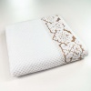 Комплект махрових рушників 3шт 40x70см, 50x90см, 70x140см Damask Преміум якості Жакардове з велюром (Білий)